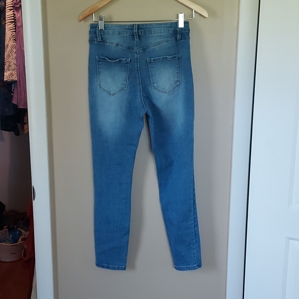 Rue 21 Skinny Light Blue White Washed Jeans - Picture 4 of 4